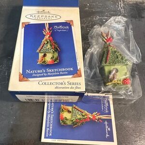 Hallmark Keepsake Ornament Natures Sketchbook 2003 Collector Series  Birdhouse